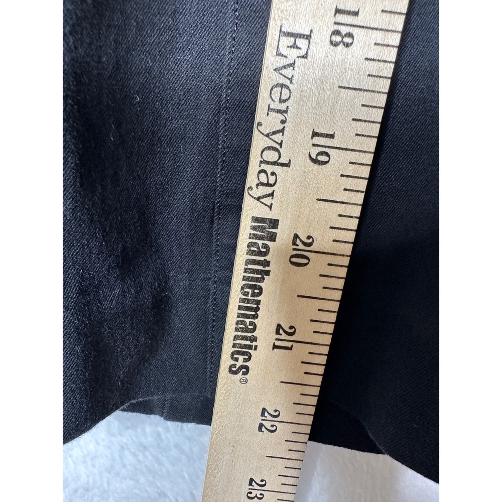 Spanx Stretch Twill Cropped Pants Women M Petite Black Pull On Pockets - Picture 7 of 8